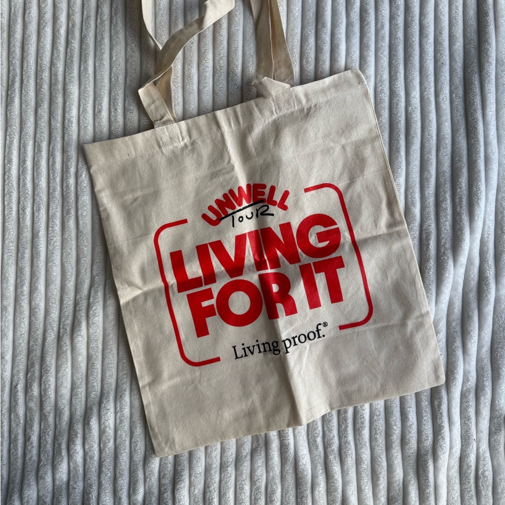 Tote bag from Alex Cooper unwell tour
